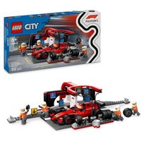 LEGO City F1 Boxenstopp mit Boxencrew und Ferrari Flitzer Bauset 60443 von LEGO® GmbH