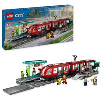 LEGO City Straßenbahn mit Haltestelle, Bauspielzeug für Kinder 60423 von LEGO® GmbH