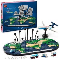 LEGO Reiseerinnerungen, Spielzeugweltkarte, Geschenk für Familien 41838 von LEGO® GmbH