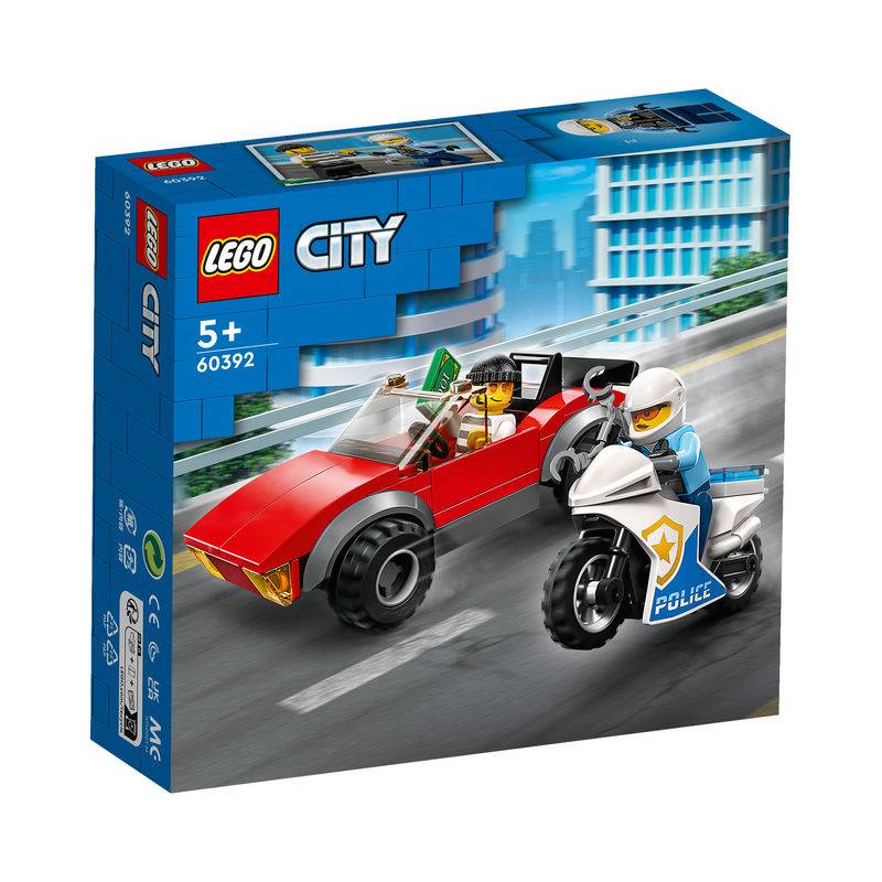 LEGO® City 60392 Verfolgungsjagd mit dem Polizeimotorrad von LEGO® City