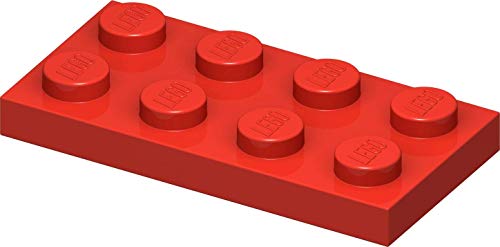 LEGO Classic 100 Stück 2x4 Platte (3020) mit Steinetrenner (rot) von LEGO