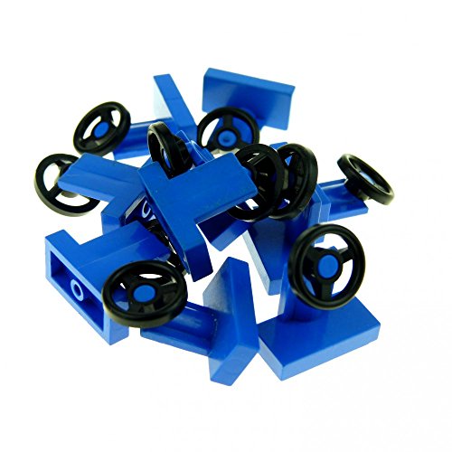 10 x Lego Lenkräder klein blau 3829 Lego Lenkrad B32 von LEGO