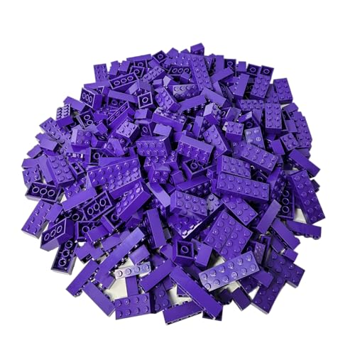 Lego City Classic Basic – 20 Violette 2x4 Steine in Lila | Kreative Bauideen für lebendige Lego-Welten von LEGO