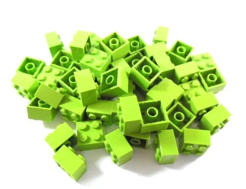 Lego City Classic Basic Bausteine 50 Stück 2x2 Noppen in Lime Grün – Ideal zur Erweiterung von Lego Sets von LEGO