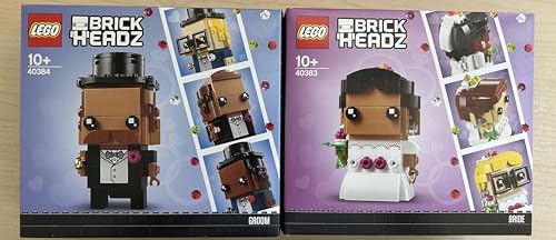 Brickheadz 40384 Bräutigam Groom und 40383 Braut Bride NEU 2020 von LEGO