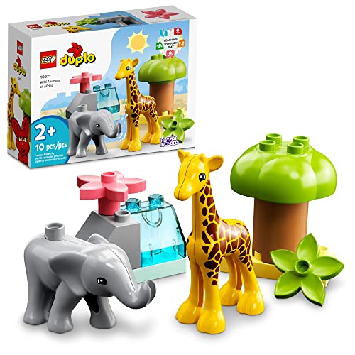 JOERRES DUPLO Wild Animals of Africa 10971 Safari Building Toy Set for Toddlers, Preschool Boys and Girls Ages 2-5 (10 Pieces) von LEGO