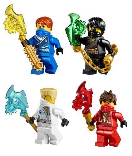 LEGO® NinjagoTM Ninja's set of 4 - Cole, Jay, Kai, Zane Techno Robe minifigures (2104) von LEGO