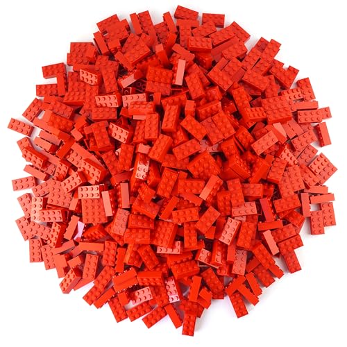 Lego® Steine Rot - 100 Stück 2x4 Bausteine - Lego® Classic Basic - Modellnummer 3001 - Konstruktionspielzeug, Lernspielzeug zur Entwicklung und zum Lernen für Kinder ab 3 Jahre von LEGO