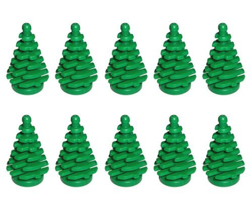 LEGO 10 Stück grüner Tannenbaum klein 2x2x4 - Blume Pflanze Wald Garten Baum von LEGO