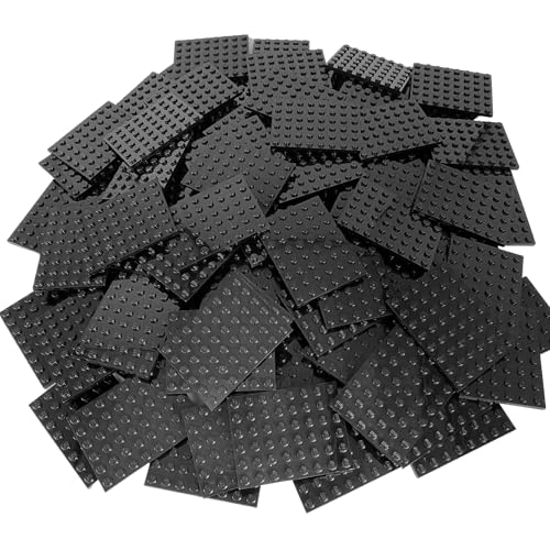 Lego® Platten Schwarz - 10 Platten 6x8 - Lego® Classic Basic - Konstruktionspielzeug, Lernspielzeug zur Entwicklung und zum Lernen für Kinder ab 3 Jahre von LEGO