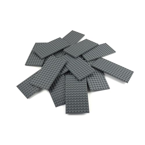 Lego® City Classic Basic - 8x16 Platte Dunkelgrau - 10 Stück - Bauplatten ideal für kreative Bauprojekte von LEGO