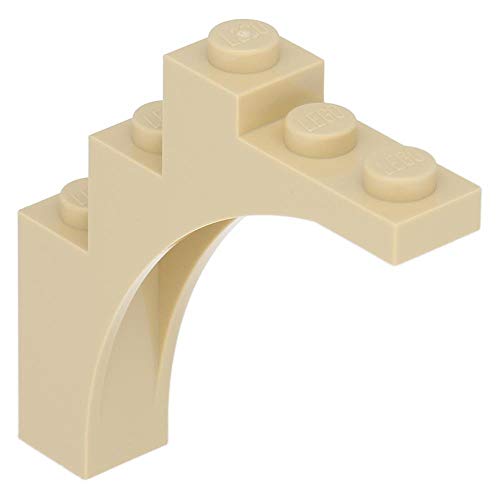 LEGO 10 x Stein, Bogen 1 x 5 x 4 - Durchgehender Bogen Beige von LEGO