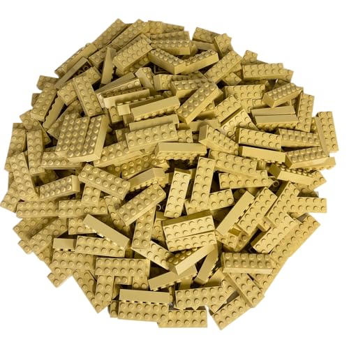 LEGO 100 x Bausteine Grundbausteine 2x6 Noppen (2456) in Beige (Tan) von LEGO