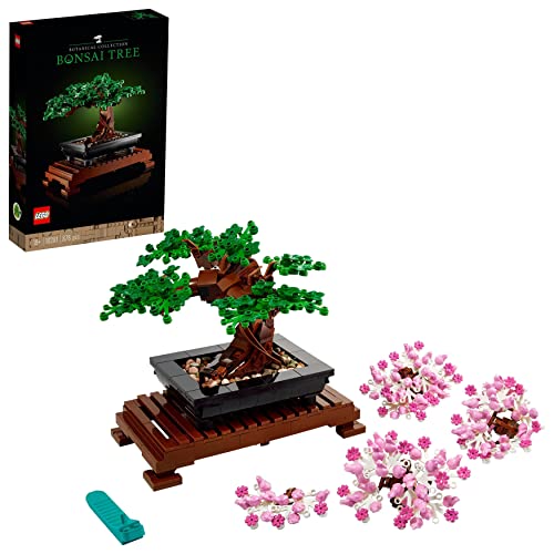 LEGO Icons Bonsai Baum Set für Erwachsene, Pflanzen Home Deko Set mit Blumen, DIY Projekte, entspannende kreative Aktivität Geschenkidee für Frauen, Männer, Sie & Ihn, Botanical Collection 10281 von LEGO