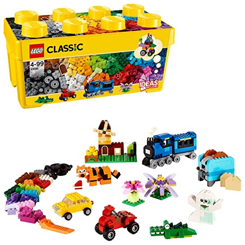 LEGO 10696 Classic Mittelgroße Bausteine-Box, Bausteine mit Aufbewahrungsbox für Kinder, Geschenk für Jungen und Mädchen ab 4 Jahren von LEGO