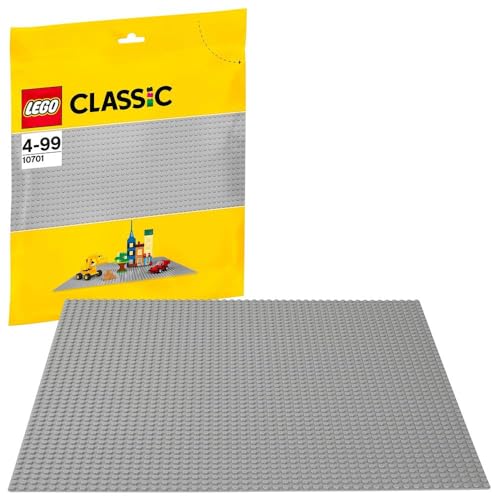 LEGO 10701 Classic Graue Bauplatte, 38 cm x 38 cm, Lernspielzeug, kreatives Spielen von LEGO