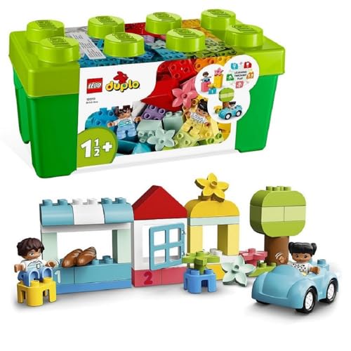 LEGO DUPLO Classic Steinebox, Kreativbox mit Aufbewahrung, erste Bausteine, Feinmotorik-Lernspielzeug, Geschenk für Kleinkinder ab 1,5 Jahren, Mädchen und Jungen 10913 von LEGO