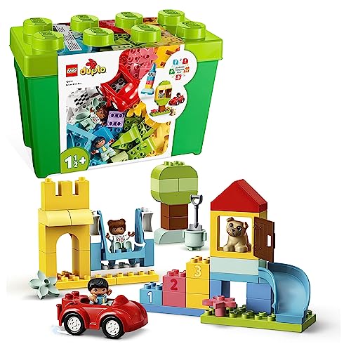 LEGO 10914 DUPLO Deluxe Steinebox, Lernspielzeug mit Bausteinen und Aufbewahrungsbox, Kreativbox für Babys und Kleinkinder von 1,5 - 3 Jahre, Geschenkset von LEGO