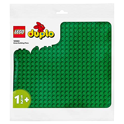 LEGO 10980 DUPLO Bauplatte in Grün, Grundplatte für DUPLO Sets, Konstruktionsspielzeug für Kleinkinder von LEGO