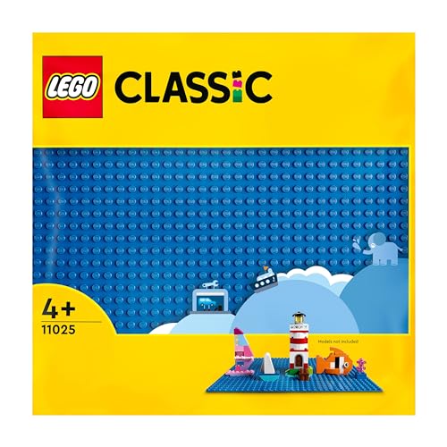 LEGO 11025 Classic Blaue Bauplatte, quadratische Grundplatte mit 32x32 Noppen als Basis Sets, Konstruktionsspielzeug für Kinder von LEGO