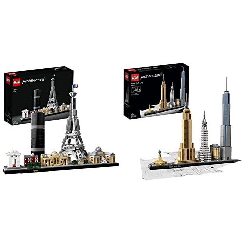 LEGO 21028 Architecture - New York City, Skyline-Kollektion, Bausteine & 21044 Architecture Paris Skyline-Kollektion von LEGO