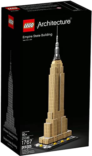 LEGO 21046 Architecture Empire State Building, Modellbausatz von New York, ideal für Jugendliche und Erwachsene als Set zum Stressabbau von LEGO