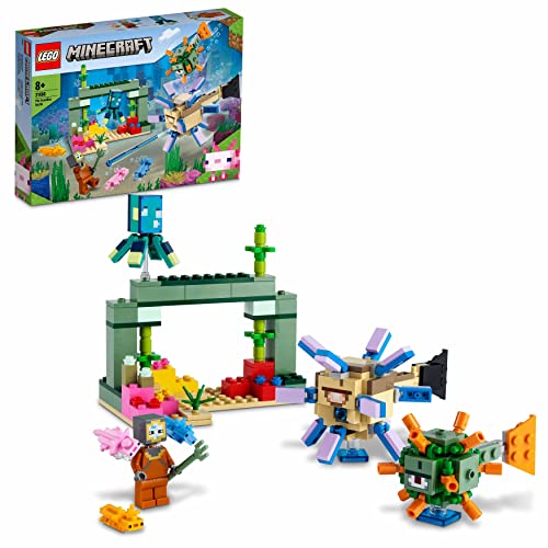 LEGO 21180 Minecraft Das Wächterduell, Unterwasser-Abenteuer, Kinderspielzeug ab 8 Jahren, Geschenk für Kinder, mit Figuren und Kreaturen von LEGO