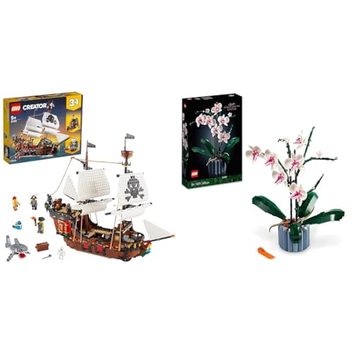 LEGO 31109 Creator 3-in-1 Piratenschiff Set & 10311 Icons Orchidee von LEGO