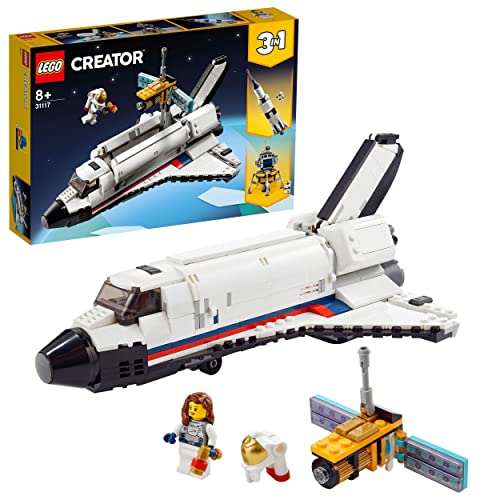 LEGO 31117 3-in-1 Spaceshuttle-Abenteuer Weltraum Spielzeug für Kinder ab 8 Jahren mit Astronauten-Figur von LEGO