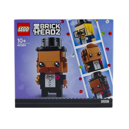 Lego® 40384 BrickHeadz Bräutigam – Lego® Konstruktionsspielzeug – Kreatives Lego® BAU- und Sammlerset – Individuell gestaltbarer Lego® Hochzeitsbräutigam Hochzeit von LEGO