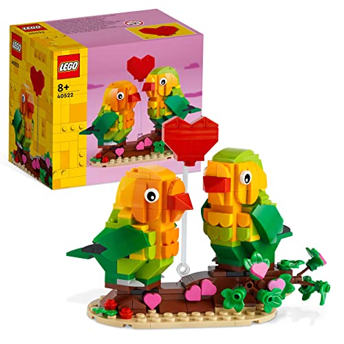 LEGO 40522 Valentins-Turteltauben, Kinder zum Valentinstag-Basteln, als Tier-Spielzeug zum Bauen oder Deko von LEGO