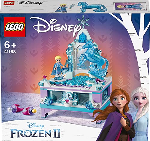 LEGO 41168 Disney Frozen Die Eiskönigin 2 Elsas Schmuckkästchen Mit ELSA & Nokk Mini-Puppen, Schublade, Spiegel & Drehscheibe, Geschenk Für Kinder, Mädchen Und Jungen Ab 6 Jahren von LEGO