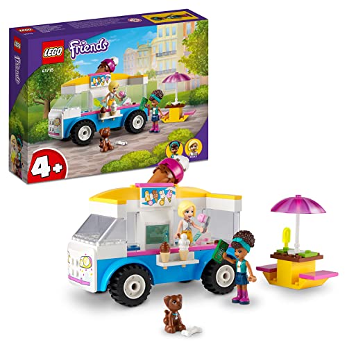 LEGO 41715 Friends Eiswagen Spielzeug Für Den Sommer Mit Fahrzeug Und Mini-Puppe Andrea, Geschenk Set Für Kinder Ab 4 Jahre von LEGO