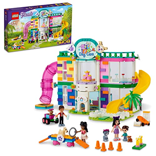 LEGO 41718 Friends Tiertagesstätte, Heartlake City Spielset mit Tier-Figuren inklusive Hund und Hase sowie 3 Mini-Puppen, Spielzeug für Mädchen und Jungen ab 7 Jahre von LEGO