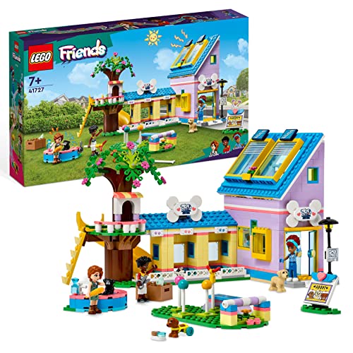 LEGO Friends Hunderettungszentrum, kreatives Tierarzt Spielzeug mit Mini-Puppen und Welpen-Figuren, Autumn mit Zac und Tierfiguren, wie Pickle der Hund, Geschenkidee für Kinder 41727 von LEGO