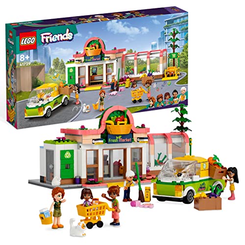 LEGO 41729 Friends Bio-Laden, Supermarkt Spielset mit Charakteren aus der Serie 2023, Spielzeug-Geschäft für Mädchen und Jungen ab 8 Jahren von LEGO