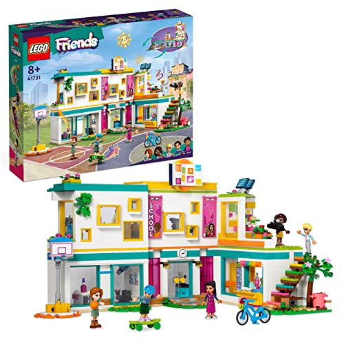 LEGO Friends Internationale Schule, Modular Building Spielzeug zum Bauen für Mädchen und Jungen ab 8 Jahren mit Mini-Puppen Aliya, Oli, Autumn aus der Serie, Geschenkidee 41731 von LEGO