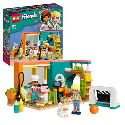 LEGO Friends Leos Zimmer Backen Spielset, Sammler Spielzeug für Mädchen sowie Jungen mit Olly Mini-Puppe und Kätzchen Churro, 2023 Serie Figuren, kleines Geschenk 41754 von LEGO