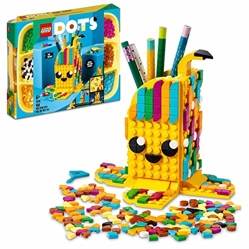 LEGO 41948 DOTS Bananen Stiftehalter, kreatives DIY Bastelset für Kinder ab 6 Jahren, Kinderzimmer-Deko, Schreibtisch-Organizer, Kinderspielzeug von LEGO