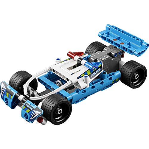 Lego 42091 Technic Polizei-Verfolgungsjagd, Spielzeugauto mit Rückziehmotor, Bauset für Jungen und Mädchen ab 7 Jahren von LEGO TECHNIC