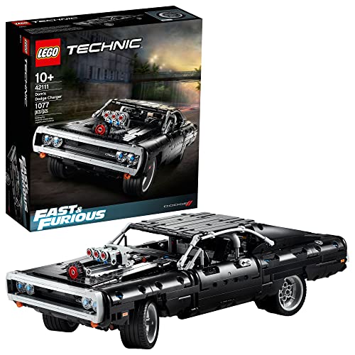 LEGO 42111 Technic Dom's Dodge Charger, Fast and Furious Modellauto Bauset, Jungen, Mädchen, Männer, Frauen, ikonisches Sammlerset von LEGO