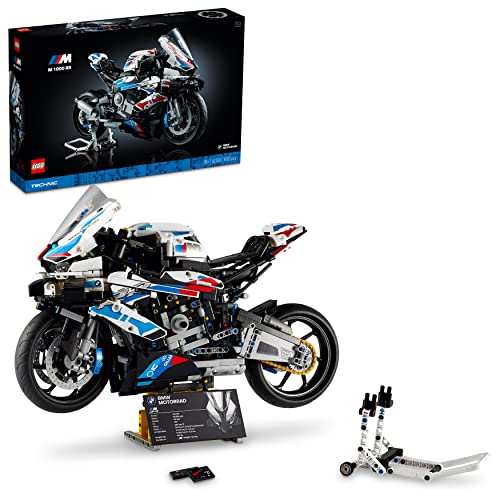 LEGO Technic BMW M 1000 RR Motorrad-Modell, Modellbausatz für Erwachsene, Set als Geschenk zum Basteln für Männer und Frauen, Home- oder Büro-Deko 42130 von LEGO