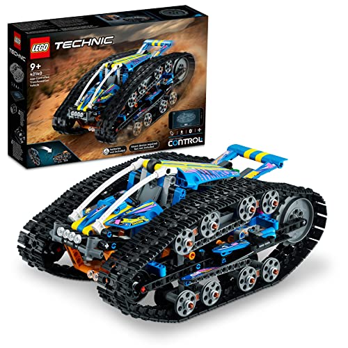 LEGO 42140 Technic App-gesteuertes Transformationsfahrzeug, ferngesteuertes Auto für Kinder, RC Offroad-Geländewagen, Modellbausatz mit 2 Seiten, Kippe es um, damit es Sich transformiert von LEGO