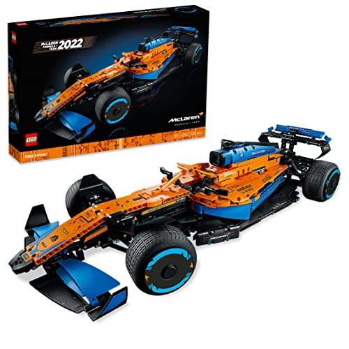 LEGO Technic McLaren Formel 1 Rennwagen, Set für Erwachsene, 1.434-teiliger F1-Motorsport-Modellbausatz, Geschenkidee für Männer, Frauen, Ihn, Sie, Ehemann, Sammlerstücke, Heimdekoration 42141 von LEGO