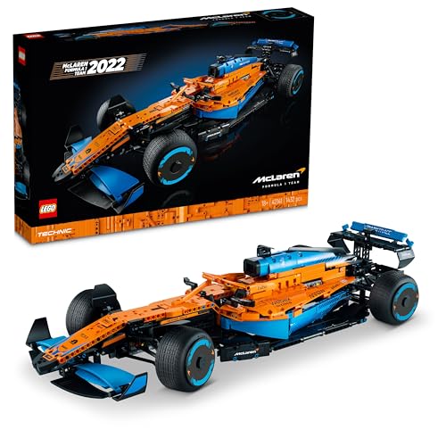 LEGO Technic McLaren Formel 1 Rennwagen, Set für Erwachsene, 1.434-teiliger F1-Motorsport-Modellbausatz, Geschenkidee für Männer, Frauen, Ihn, Sie, Ehemann, Sammlerstücke, Heimdekoration 42141 von LEGO