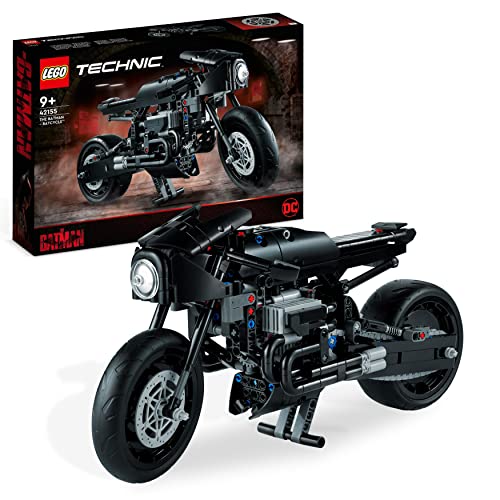 LEGO 42155 Technic The Batman - BATCYCLE Set, Motorrad-Spielzeug, maßstabsgetreuer Modellbausatz des ikonischen Superhelden-Bikes aus dem Film 2022 von LEGO