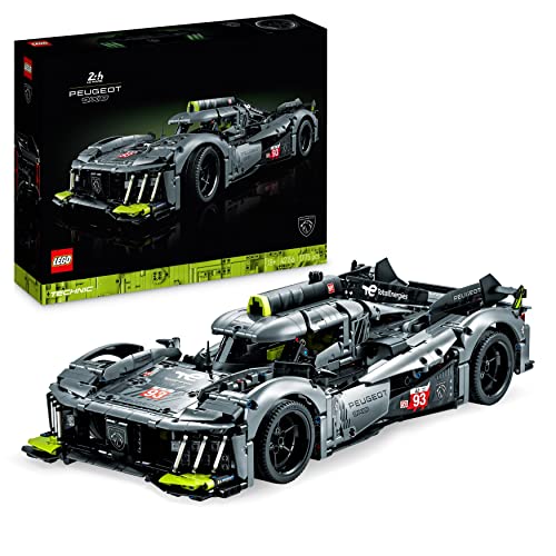 LEGO 42156 Technic Peugeot 9X8 24H Le Mans Hybrid Hypercar, legendärer Rennwagen, Modellauto-Bausatz für Erwachsene, Maßstab 1:10, Motorsport-Auto Sammlerstück für Fortgeschrittene von LEGO