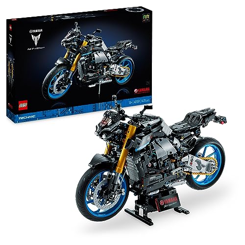LEGO Technic Yamaha MT-10 SP Motorrad-Modellbausatz für Erwachsene, authentisches Fahrzeug-Modell mit 4-Zylinder-Motor, funktionsfähiger Lenkung und AR-App, Geschenk für Männer und Frauen 42159 von LEGO