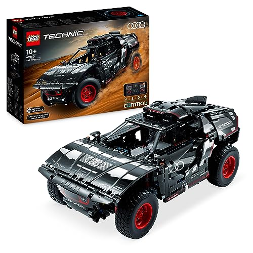 LEGO 42160 Technic Audi RS Q e-tron, ferngesteuertes Rallye-Auto-Spielzeug, Dakar-Rallye-Geländewagen, App-gesteuerter RC mit Control+, Geschenk für Jungen, Mädchen und Fans ab 10 Jahren zum Bauen von LEGO