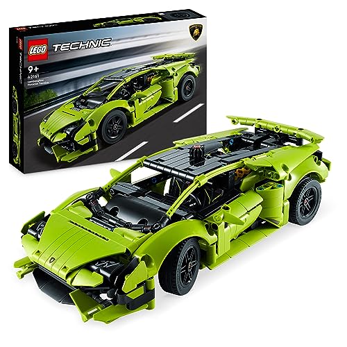 LEGO 42161 Technic Lamborghini Huracán Tecnica Spielzeugauto-Modellbausatz, Rennwagen-Bauset für Kinder, Jungen, Mädchen und Motorsport-Fans, Auto-Geschenk zum Sammeln von LEGO